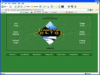 Our first client: Town of Colton, ca. September 2000
